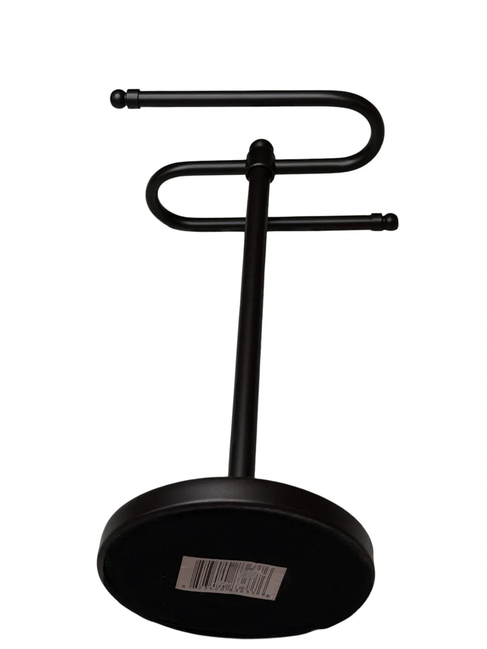 Bronze Rub Metal Double Hand Towel Holder Stand 12